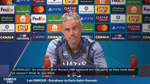 Conference de presse avant Paris Saint-Germain - AS Monaco en direct du Campus | PSG - Paris Saint-Germain