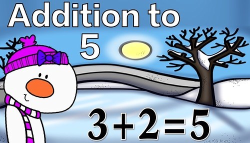 Winter: Addition to 5 Fact Fluency: Math Brain Break