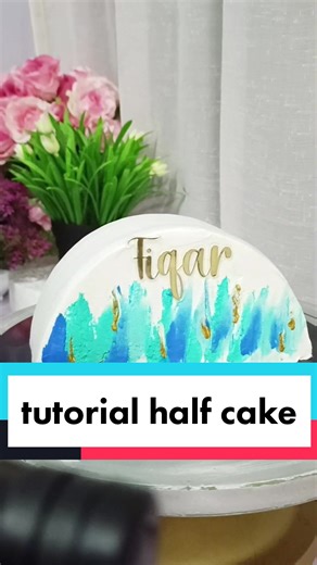 Tutorial: Half Cake Decorating with Fresh Cream Coating