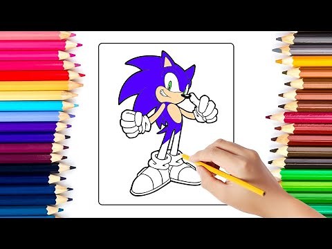 Sonic The Hedgehog Coloring Pages , Drawing And Coloring For Kids