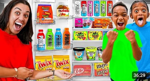 SURPRISING DJ & KYRIE WITH UNLIMITED FOOD FOR OUR NEW HOUSE **GROCERY SHOPPING** | Nova Grace Prince Life