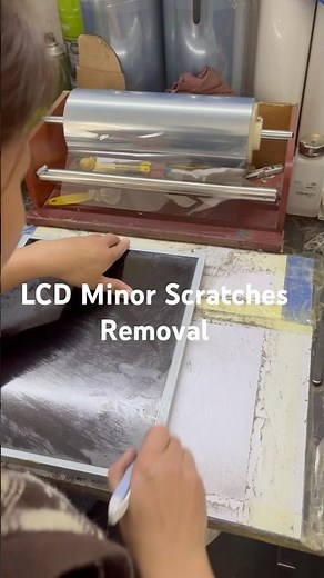 LCD Monitor Minor Scratches Removal & Protector Film Applying | Used Laptop Monitor Refurbish Fix