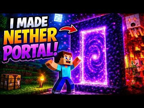 I Built a Nether Portal… and Regretted It 😨🔥| Minecraft Survival (Ep 6)