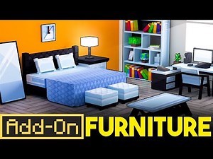 FURNITURE ADDON Works with ANY Texturepack in Minecraft Bedrock Edition