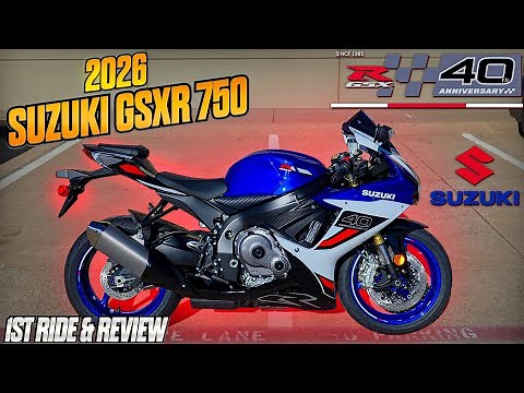 2026 Suzuki GSXR-750 40th ANNIVERSARY 1st Ride & Review | Real-World Ride & Review