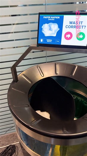 This smart bin will sort your trash for you