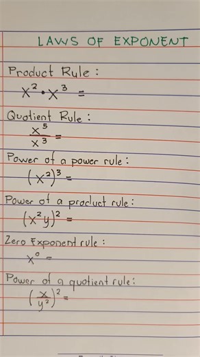 laws of exponent | Tutorial, Tips & Tricks | Facebook