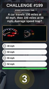 Speed Riddle: Most Say 50 mph 🤯 — Average Speed Trap!