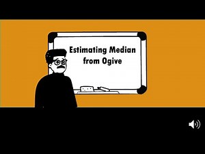 Estimate Median from Ogive | #maths