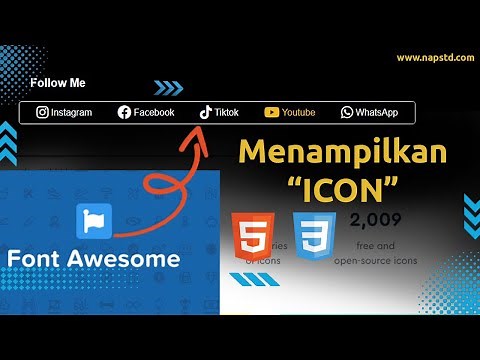 CARA MENAMBAHKAN ICON DI HTML