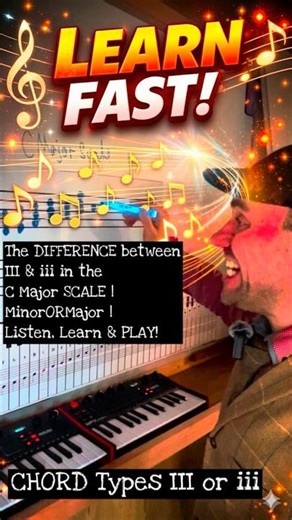 How to PLAY | The DIFFERENCE between III & iii in the C Major SCALE | MinorORMajor | | Listen,