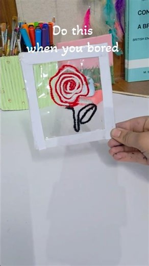 beautiful wool art #art #viralvideo #painting #drawing