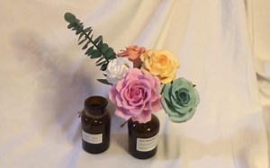 超轻粘土玫瑰花教程