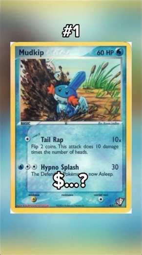 Top 10 Most Valuable Mudkip Pokémon Cards — #10 to #1 💧