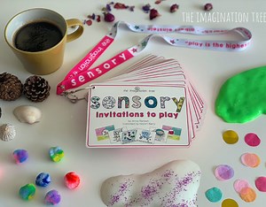 Sensory Invitations to Play Cards - The Imagination Tree