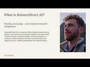 Science Direct AI -Introduction and Demo - 15 Jan 2026 - webinar video