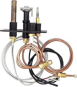 METER STAR HHT Pilot Assembly Part 10002264 Propane and Natural Gas Pilot Assembly Replacement for Heat Glo Heatilator, Fireplace & Frying Furnace Thermopiles Replacement Parts Kit