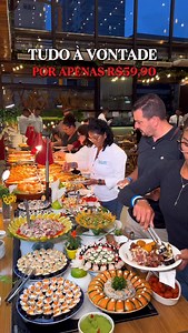 🔥 PIZZAS, SUSHI E CHURRASCO À VONTADE POR R$ 59,90 🔥 Fomos no Garden Tapajós conhecer um buffet com tudo à vontade e uma infinidade de opções 😱 🍽️ O buffet inclui: 🥩 Churrasco 🍣 Comida japonesa 🥟 Salgados 🍟 Porções 🍔 Lanches ✨ E muito mais! 💰 Tudo isso por apenas R$ 59,90, podendo repetir quantas vezes quiser. ⏰ Funcionamento do buffet: • Segunda a quinta, das 18h00 às 22h40 🍺🍸 Promoção de bebidas (16h às 21h): • Chopp Brahma — R$ 11,90 • Gin em dobro • Caipirinha em dobro 👇 CURTIU?