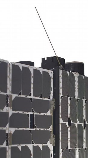 Spacecraft Solar Panel Deployment in Action #Shorts