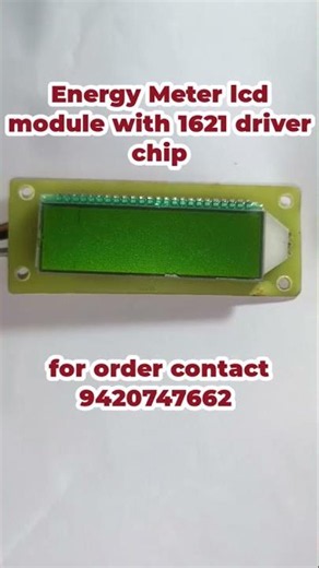 Energy meter lcd module 6 digit large and 2 small digits