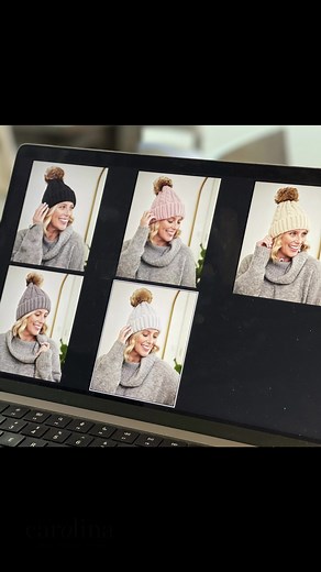 Keep warm & cosy with the Bethany Beanie Ladies ✨❄️ Featuring cute cable detailing and a removable pompom! Available in Blush, Black, Light Grey, Dark Grey, and Beige 💓 | Carolina Lifestyle