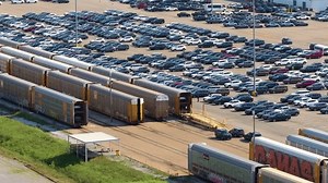 Industrial Cargo Train Automotive Factory Loaded Stock Footage Video (100% Royalty-free) 3630927789 | Shutterstock