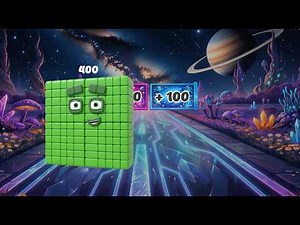 Space Run & Level Up! Reach 1000 Gate Challenge | Numberblocks