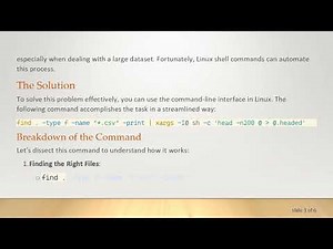 Efficiently Extract 200 Lines from All CSV Files in a Folder Using Linux Shell Commands