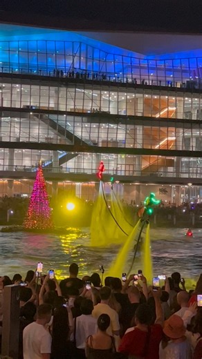 Darling Harbour Cockle Bay Christmas Spectacular in Sydney Australia 6 December 2025