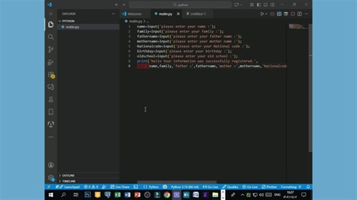 شروع یادگیری ( زبان جذاب برنامه نویسی پایتون )