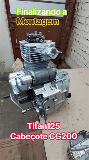 Terminando de montar o cabeçote de cg200 na titan 125. #titan125 #cg200 #CabeçoteCg200