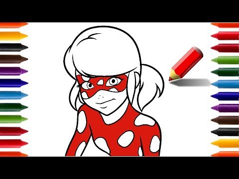 Como Desenhar e Colorir a Lady Bug | Animações e Desenhos para Crianças