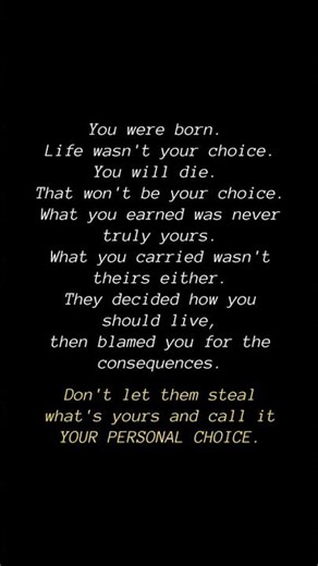 Was It Ever Your Choice? #Shorts #LateNightThoughts