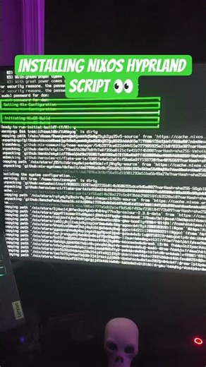 Installing NixOs w/ Hyprland for the first time 👀😎💯 #nixos #linux #hyprland