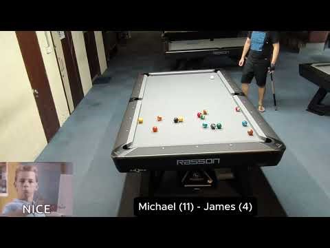 2025-10-06 - Straight pool - Race to 75 - Michael v James