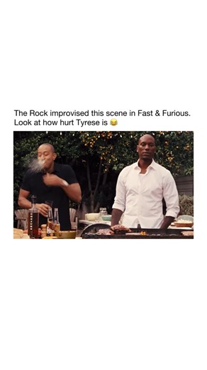Factsdailyy on Instagram: "Luda’s reaction was also real 😭 During filming of Fast and Furious 6, The Rock improvised the forehead joke, and Tyrese’s reaction is genuine. He was caught off guard, which is why his expression looks so real and slightly hurt. The cast has mentioned that The Rock would often throw in unexpected lines to keep scenes loose and fun, especially during banter heavy moments. That improvisation fits the dynamic between their characters and helped make the scene more memora