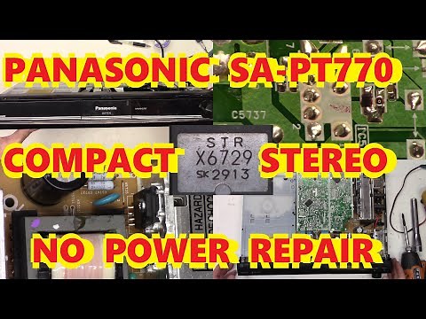 PANASONIC SA-PT770 HOME THEATER SYSTEM NO POWER REPAIR STR-X6729