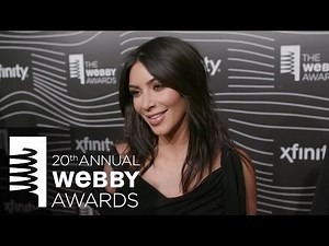 Kim Kardashian West on the Red Carpet at the 20th Annual Webby Awards