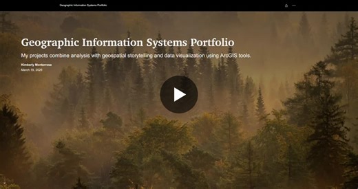 GIS Portfolio: Esri ArcGIS Story Map | Kimberly Monterrosa posted on the topic | LinkedIn