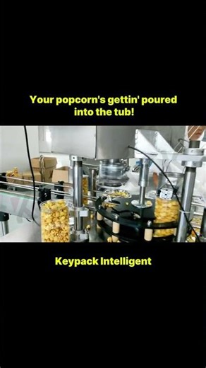 📦 Full Automated Popcorn Jar Line: Fill, Cap, Label! #packagingmachine #factory #stressrelief