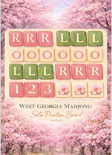 6 Fruit and Flowers Solo Mahjong Practice Boards Printable | American Mahjong - Etsy