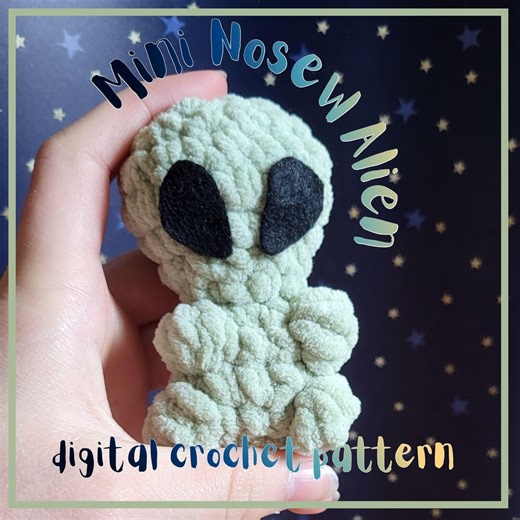 Mini Nosew Alien Crochet Pattern - Etsy
