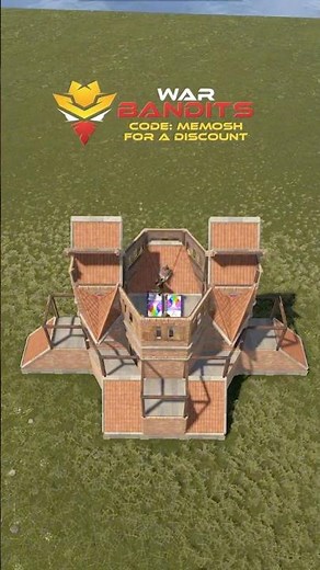 NEW 2x1 Solo/Duo Banker Base 🧱 | WarBandits VIP Code MEMOSH #rust #rustbase #shorts #rustgame