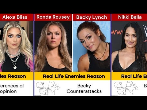 WWE Female Superstars Real Life Enemies & Reasons Explained