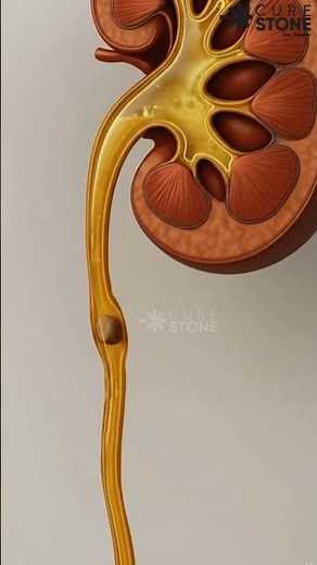 Watch How a Kidney Stone Passes Naturally Through the Ureter! | Realistic 3D Animation Explained