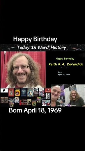 Happy birthday Keith R.A. DeCandido, born April 18, 1969