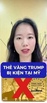 Thẻ Vàng Trump bị kiện tại Mỹ #thevangtrump #thexanhmy #dinhcumyeb5