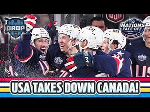 USA Beats Canada in NHL’s 4 Nations Face-Off REACTIONS 🤯 | The Drop