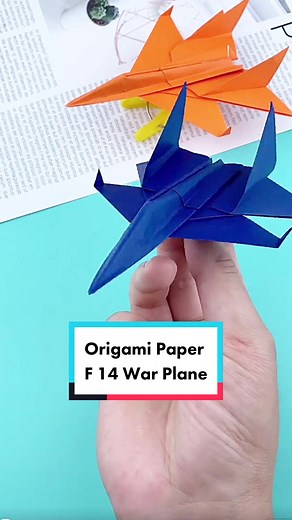 How to Make a Super Cool F14 Combat Paper Airplane