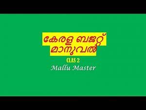 Kerala Budget Manual. Class 2.